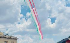 Le Frecce Tricolori hanno sorvolato anche la citt&agrave; di Ragusa