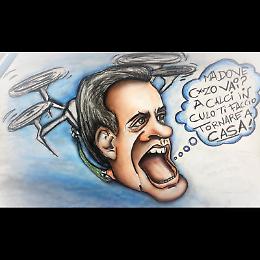 Caricatura realizzata per il sindaco di Messina