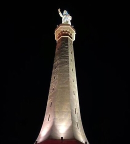 Messina, riaccesa la stele della Madonnina della Lettera