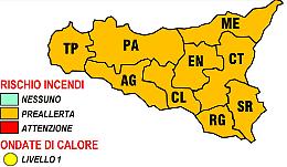 In Sicilia colonnina di mercurio va su: &egrave; preallerta per incendi e ondate di calore