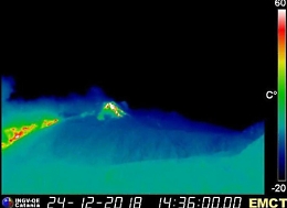 Etna, show di Natale: cenere e sciame sismico. 
Catania trema, oltre cento scosse