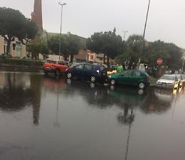 Quando piove a Catania, i "laghetti" di via Gorizia