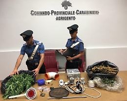 Marijuana fai da te: arrestato un agrigentino.