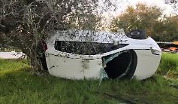 L’auto si capovolge, ventiseienne di Favara rimane vivo per miracolo