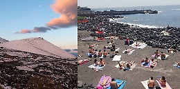 Meteo a due facce in Sicilia: neve sull'Etna e gente al mare