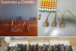 Mazze, martelli e 52 bombe-carta: i tifosi del Matera a Catania volevano fare la "guerra"