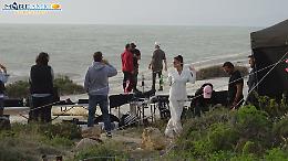 Belen, Cecilia e Jeremias Rodriguez sul mare di Punta Bianca per lancio brand