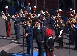2 Giugno, il Volo canta l'inno naazionale davanti il Presidente Mattarella