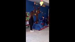 Lo scivolo a forma di "babbaluci" del piccolo Matteo