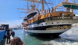 L'Amerigo Vespucci parte per il giro del mondo