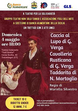 A Trecastagni spettacolo a sostegno del Banco Alimentare della Sicilia