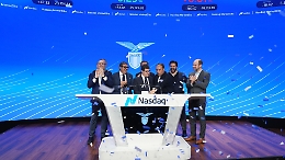 La campanella del Nasdaq e la delegazione della S. S. Lazio a New York: fotogallery della cerimonia