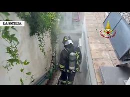 Fiamme nella lavanderia dell'hotel Villa Carlotta a Taormina: struttura messa in sicurezza (Video)
