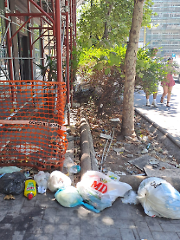 Segnalazione di degrado e mancata pulizia in Viale Vittorio Veneto, Catania