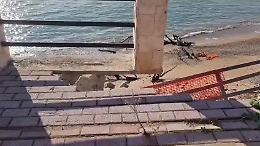 Erosione costiera San Leone: allarme per pista ciclabile e lungomare Agrigento, il video che mostra il disastro