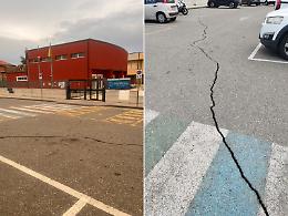 Tremestieri, profonda crepa all’ingresso della “Teresa di Calcutta”