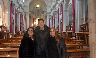 Roberto Bolle in visita a Modica