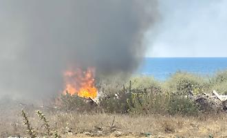 Ragusa, scoppia un rogo a Torre di Mezzo: protezione civile in azione