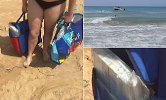 Scene da film a Casuzze (Santa Croce), le borse con i soldi arrivano dal mare