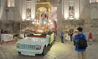 Chiaramonte, il simulacro del patrono San Vito traslato in chiesa Madre