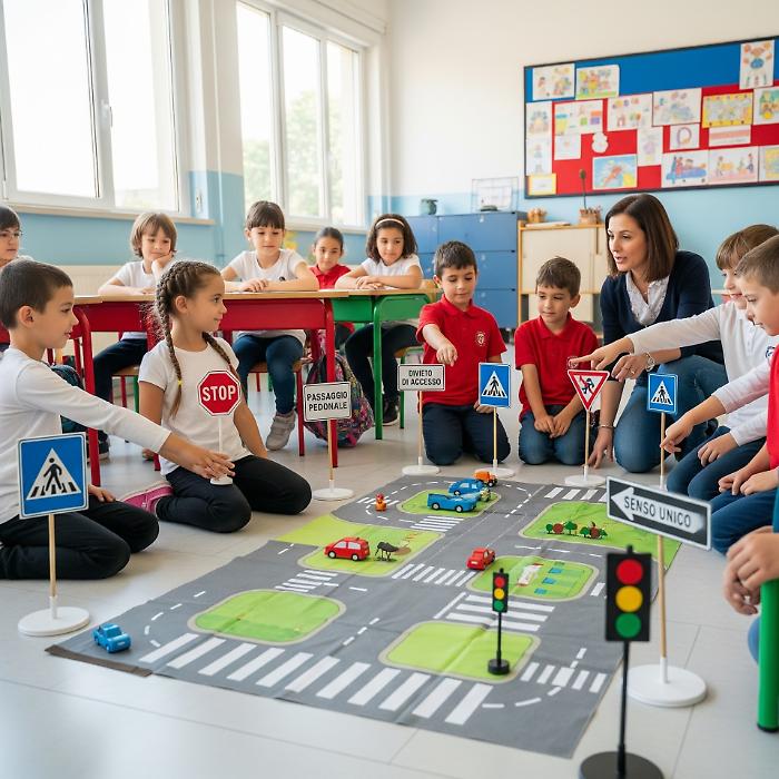 Sicurezza stradale in classe: la Polizia municipale e l'ACI  educano i giovani