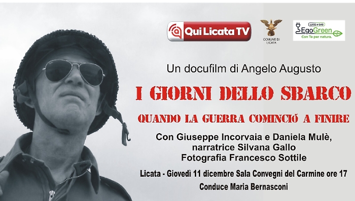 Si presenta docufilm &ldquo;I giorni dello sbarco: quando la guerra cominci&ograve; a finire&rdquo;