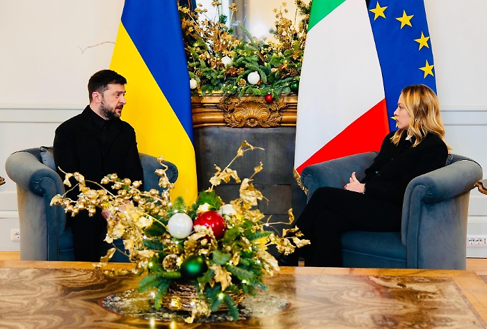 Zelensky dopo l'incontro con Meloni: «Contiamo molto sull'appoggio dell'Italia»