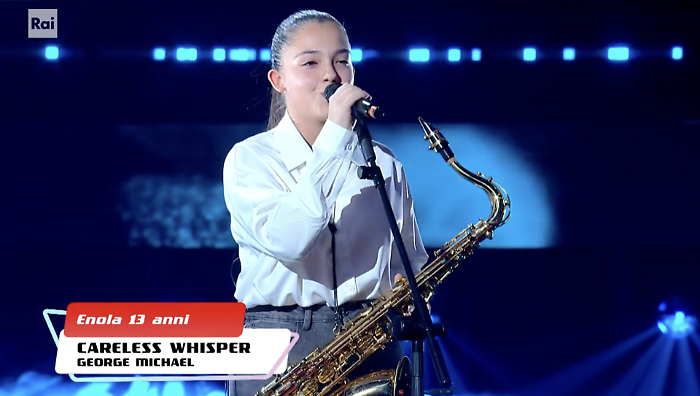 Enola Carbonaro incanta The Voice Kids con &ldquo;Careless Whisper&rdquo;: Pozzallo applaude la sua giovane promessa
