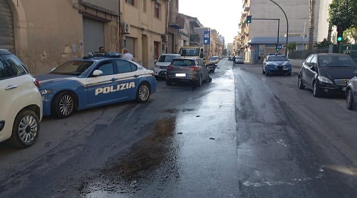Vittoria, disagi in via Generale Cascino: olio a terra per quasi cento metri