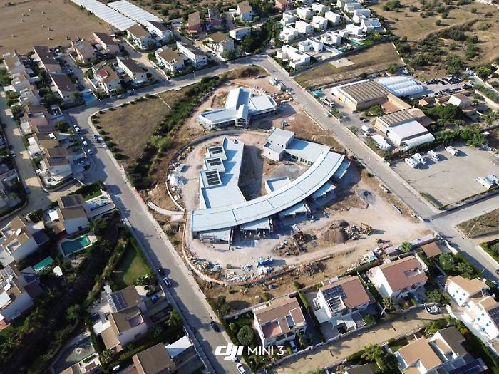 Marina di Ragusa, il nuovo polo dell'infanzia visto dall'alta