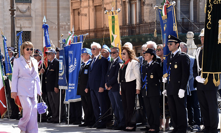 Ragusa, celebrati gli 80 anni della Repubblica in piazza San Giovanni